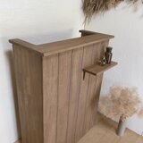 na305.幅80cm レジカウンター おしゃれ ショップカウンター ヴィンテージ 完成品 オーダー キッチンカウンター