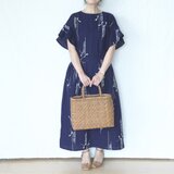 フレアスリーブワンピースの画像