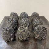 置物　梟　焼締　特大の画像