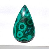 マラカイト[137] 31x19mm 27Cts　ルース ／天然石 ／ カボションの画像