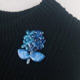 【濡れて滲んで雨の色】七宝焼きの紫陽花の画像