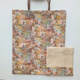 トート（L）収納袋あり リバティプリント(Archive Patchwork A)の画像