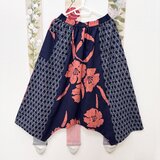 涼しくて軽いお気軽パンツ　浴衣反物から作ったサルエルパンツ　炎風の画像