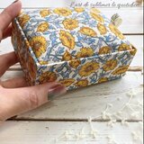 Pom doux petite ＊ リバティ アステルリースの布箱（イエロー）の画像