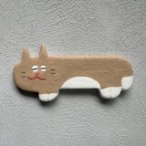 ネコちゃんマグネット_ミルクティー 白腹の画像