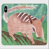 森の案内人 / フクロアリクイ・チュナ（帯なし手帳型iPhoneケース）の画像
