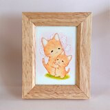 複製ミニイラスト ねこちゃん「ぎゅっ」の画像