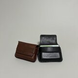 姫路レザーカードケース◆焦げ茶　カード入れ　革財布　名刺入れ　父の日ギフト　新作の画像