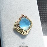 アクアマリン ブローチ / Aquamarine Named Broochの画像
