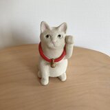 白猫のまねき猫