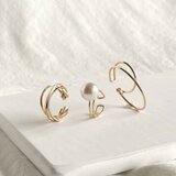 【期間限定】【夏の福袋no.1】イヤーカフ3点セット　diagonal &Grain &ellipseの画像