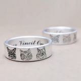 うちの子 オーダー 指輪 彫刻 愛犬 写真 プリント 999 シルバー 愛猫 ペット 動物 うさぎ 鳥 ハムスター 写真