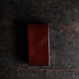 深く美しい色味◆味のある蓋付野弁当　小物入れなどに。古物　古民家　骨董・antiques　拭き漆　明治~大正期 i4の画像