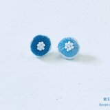 紺玉水玉　〜mimikazari〜　［ピアス］の画像