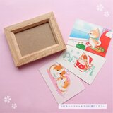 選べる複製ミニイラスト３点 + ミニ額１点（長方形）✿お好きなイラストをお選びくださいの画像