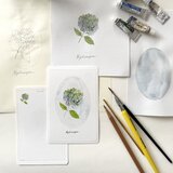 秋色紫陽花のポストカード 2枚の画像