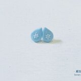 紺玉水玉　〜mimikazari〜　［ピアス］の画像