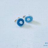 紺玉水玉　〜mimikazari~. ［イヤリング］の画像
