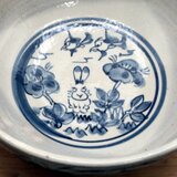 うさぎ染付のお鉢aの画像