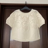 紫陽花のレーシーニットの画像
