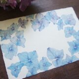 和紙の絵葉書【あじさいの環】の画像