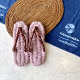 タオルの布ぞうり〈藤色〉の画像
