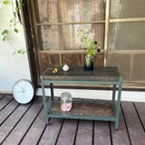 流木ベンチ① オープンシェルフ