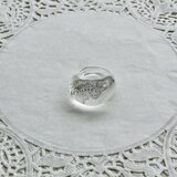 プラチナ箔のシンプルリング