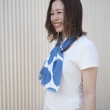 hirali｜手ぬぐい　フリンジ加工　～冬凪～の画像