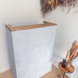na304. コンクリート調 レジカウンター おしゃれ 木製 キッチンカウンター オーダー