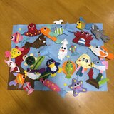 フェルトのお魚釣りセット25匹