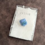 【アクアマリン】地層のブローチ(ミニ)