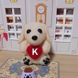 羊毛フェルト愛犬イニシャル入れます　クリーム色ダックスの画像