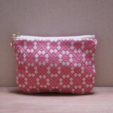 こぎん刺し　ポーチ　刺繍　kogin 総刺し