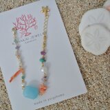 カラフル天然石のブレスレット　ジェイド