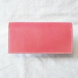 [オーダーご依頼品] 長財布 《 Rose Red & Leaf