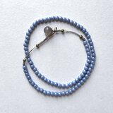 チェコビーズのコードネックレス（ラベンダー色）