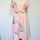 着物リメイク　カシュクールワンピースの画像