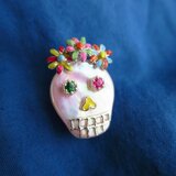 SV Skull Pin  brooch (Betty)の画像