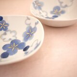 フラワー 四角いうつわ