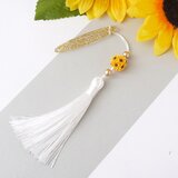 帯飾り 「ひまわり」 タッセル 房 つまみ細工 オレンジ色 根付 和装 着物 浴衣 夏の花 帯周り プレゼント 人気の画像