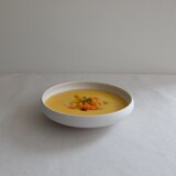 白ビスク　鉄鉢　小の画像