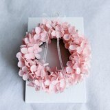mini canvas wreath （pink）