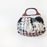 ハンドステッチ・クチャ ウッドハンドルバッグ「Just like her.」再販