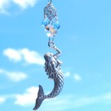 スワロフスキー/マリンブルー*マーメイド/ミニサンキャッチャー*人魚