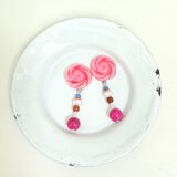 (一点物)etoile flower＋vintage beadsの画像