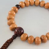 天竺菩提樹　みかん玉   赤虎眼石    数珠　念珠　腕輪　ブレスレット　京都　JUA56の画像