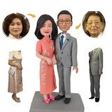 オーダーメイド 似顔絵 フィギュア カップル 両親|写真 から フィギュア|自分の人形を作る|名入れギフト 結婚祝い-のコピー？の画像