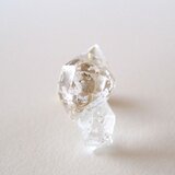 水晶の結晶原石ピアス  twin 14kgf 片耳