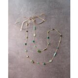 K14gf × Green／2way Necklace グラスコード ネックレス兼用（眼鏡ホルダー）の画像